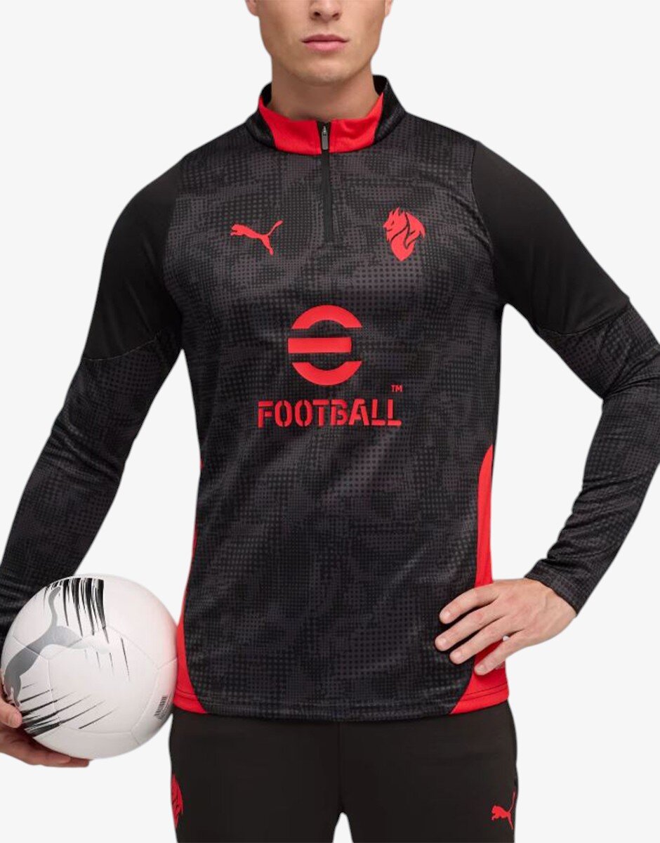 Puma x AC Milan 25 / 26 Training Quarter-Zip Top Blac/Red