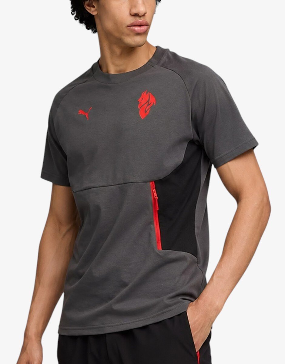 Puma x AC Milan TECH Pocket Tee Gray