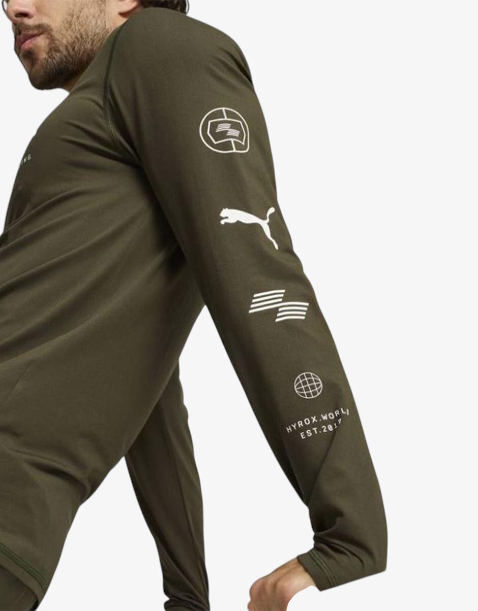 Puma x Hyrox Run Langarmshirt Top Green