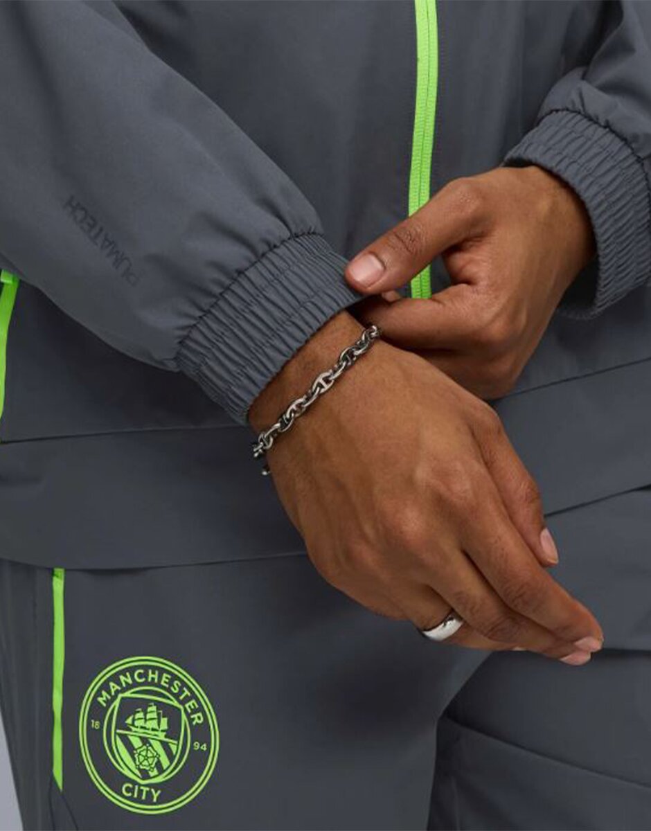 Puma x Manchester City Tech Woven Jacket Gray