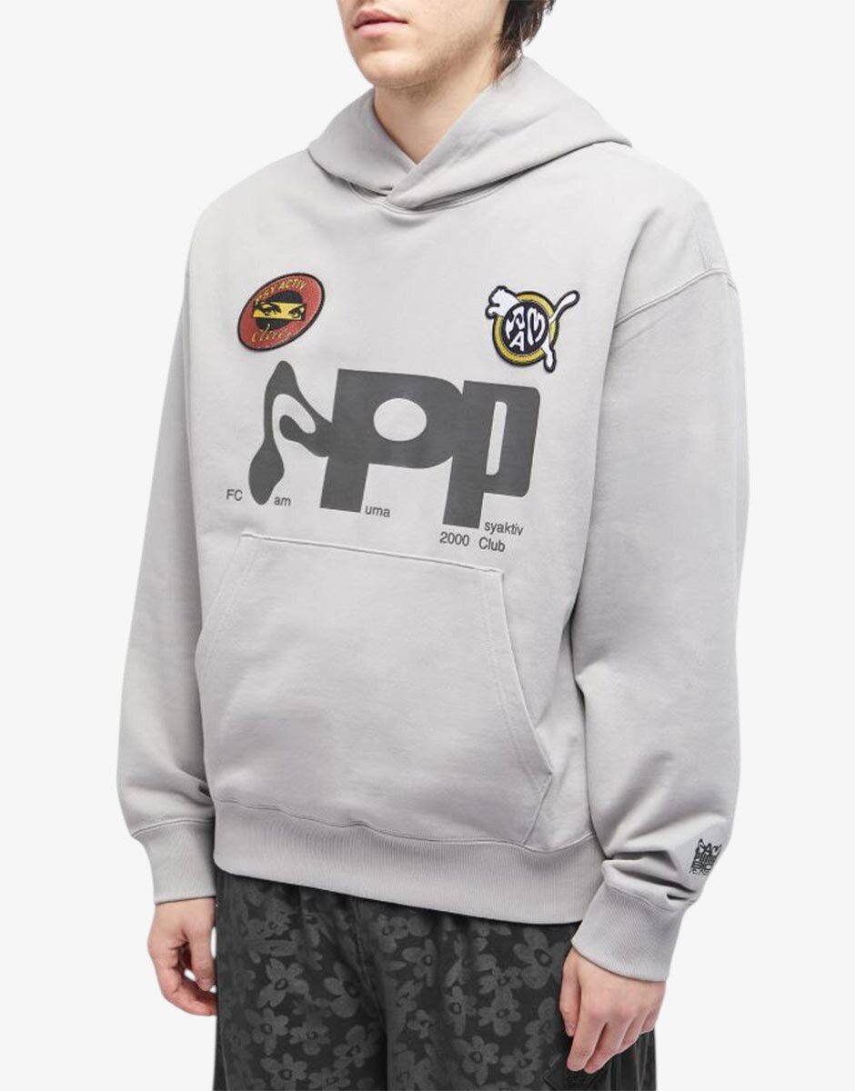 Puma x Perks And Mini Unisex Graphic Hoodie Grey