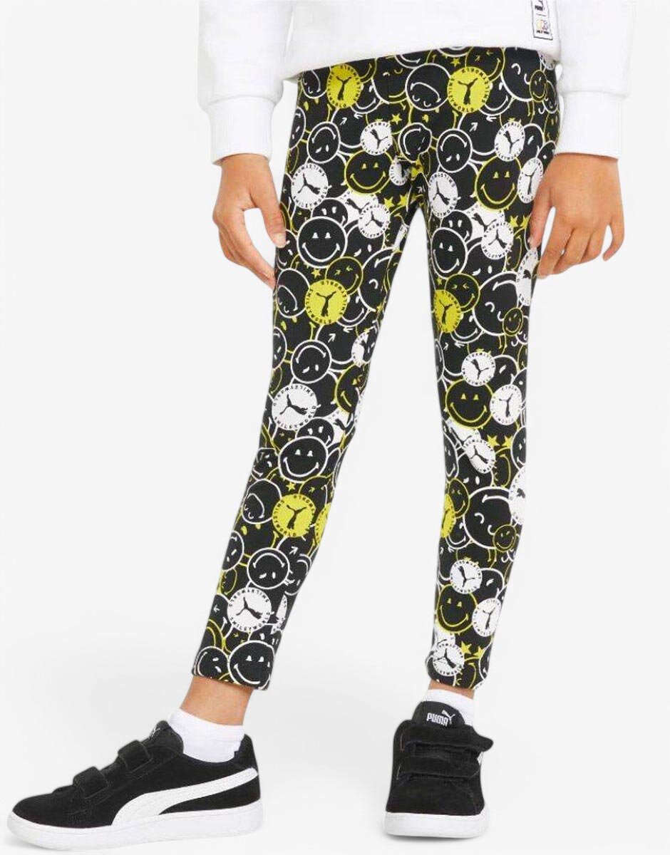 Puma x Smiley World Printed Leggings Black/Multi