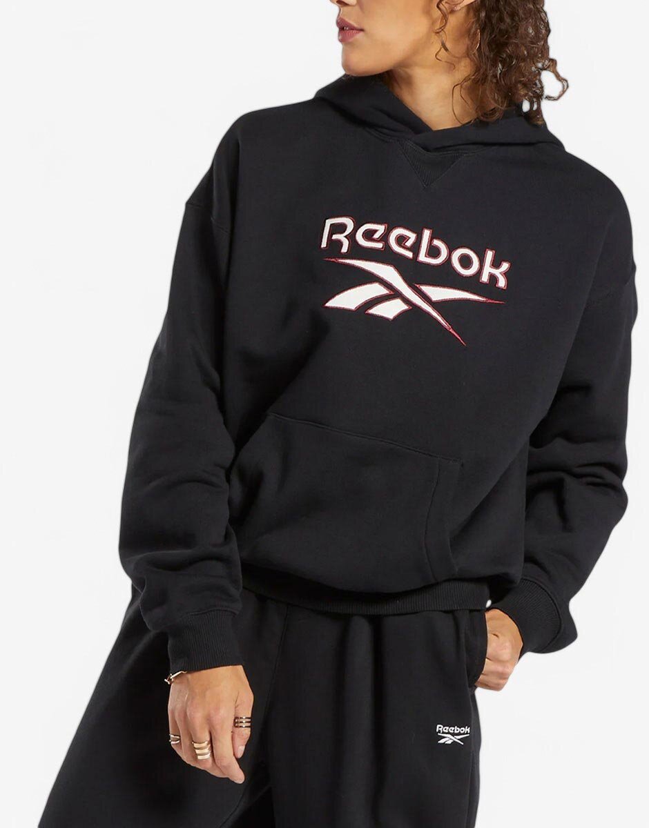 Reebok Archive Classics Big Logo Fleece Hoodie Black