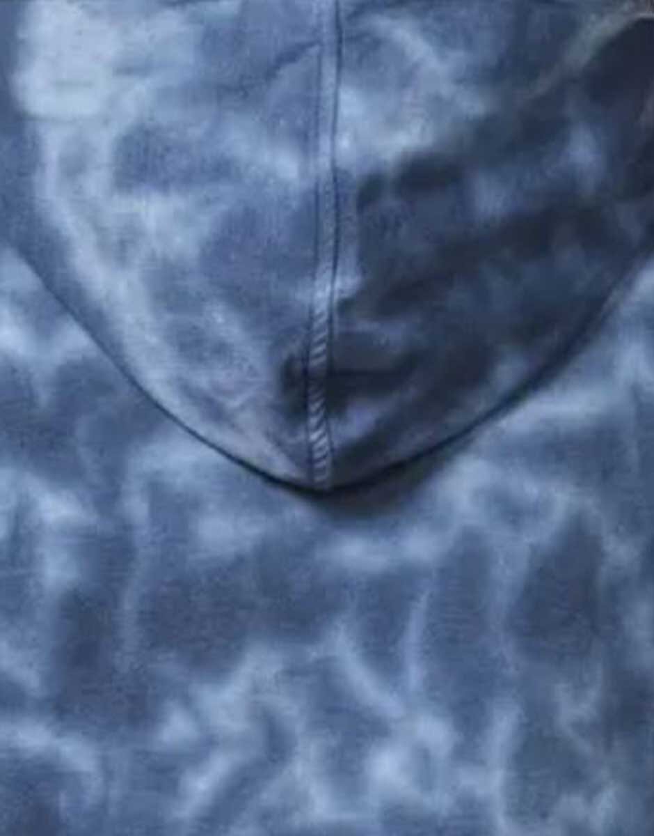 Reebok Tie-Dye Hooded Tee Blue
