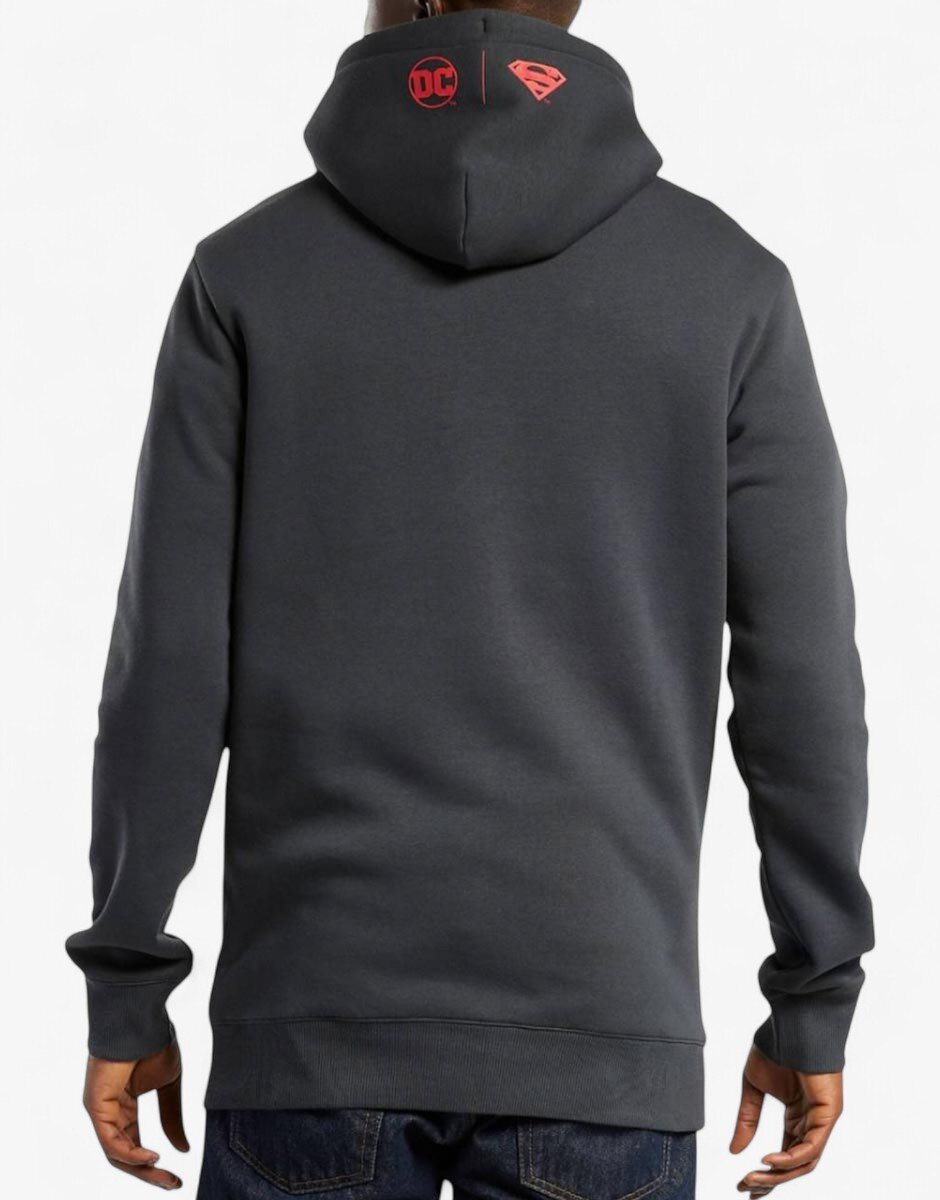 Reebok x DC Superman Hoodie Dark Grey