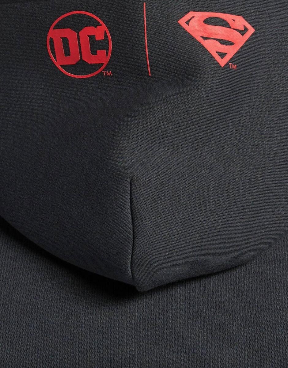Reebok x DC Superman Hoodie Dark Grey