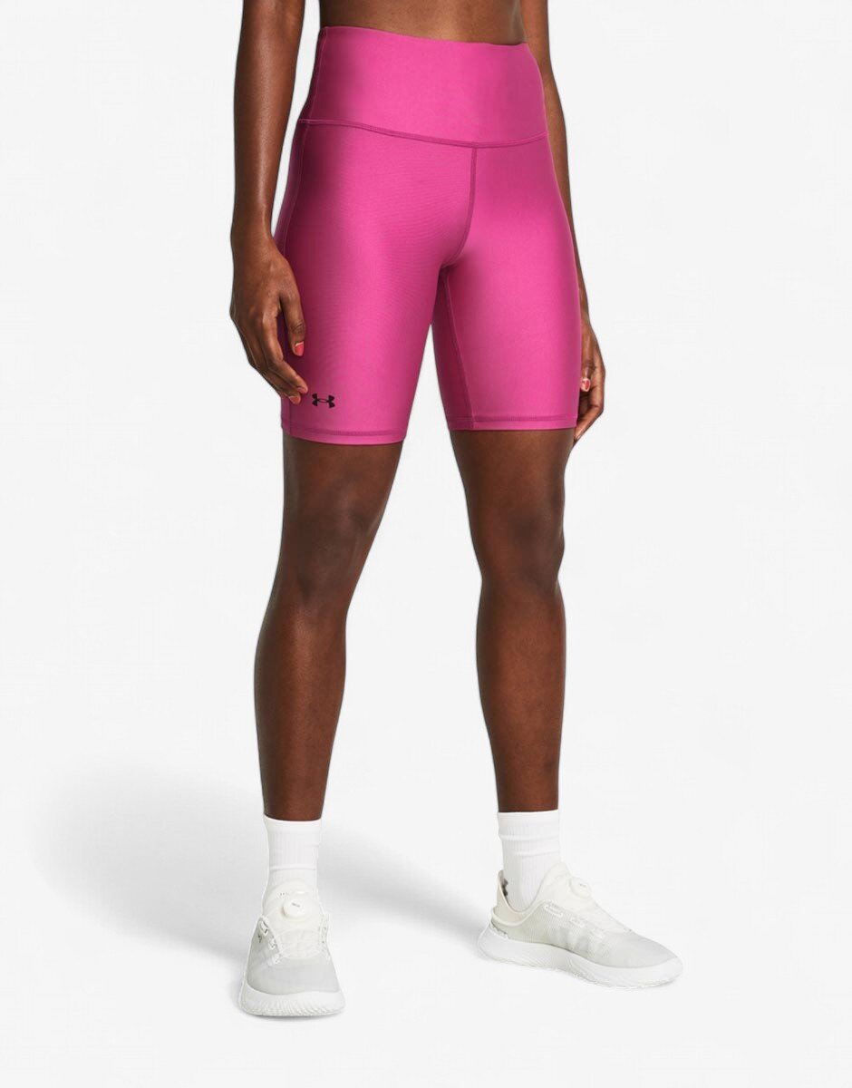 Under Armour HeatGear Tech Bike Short Pink