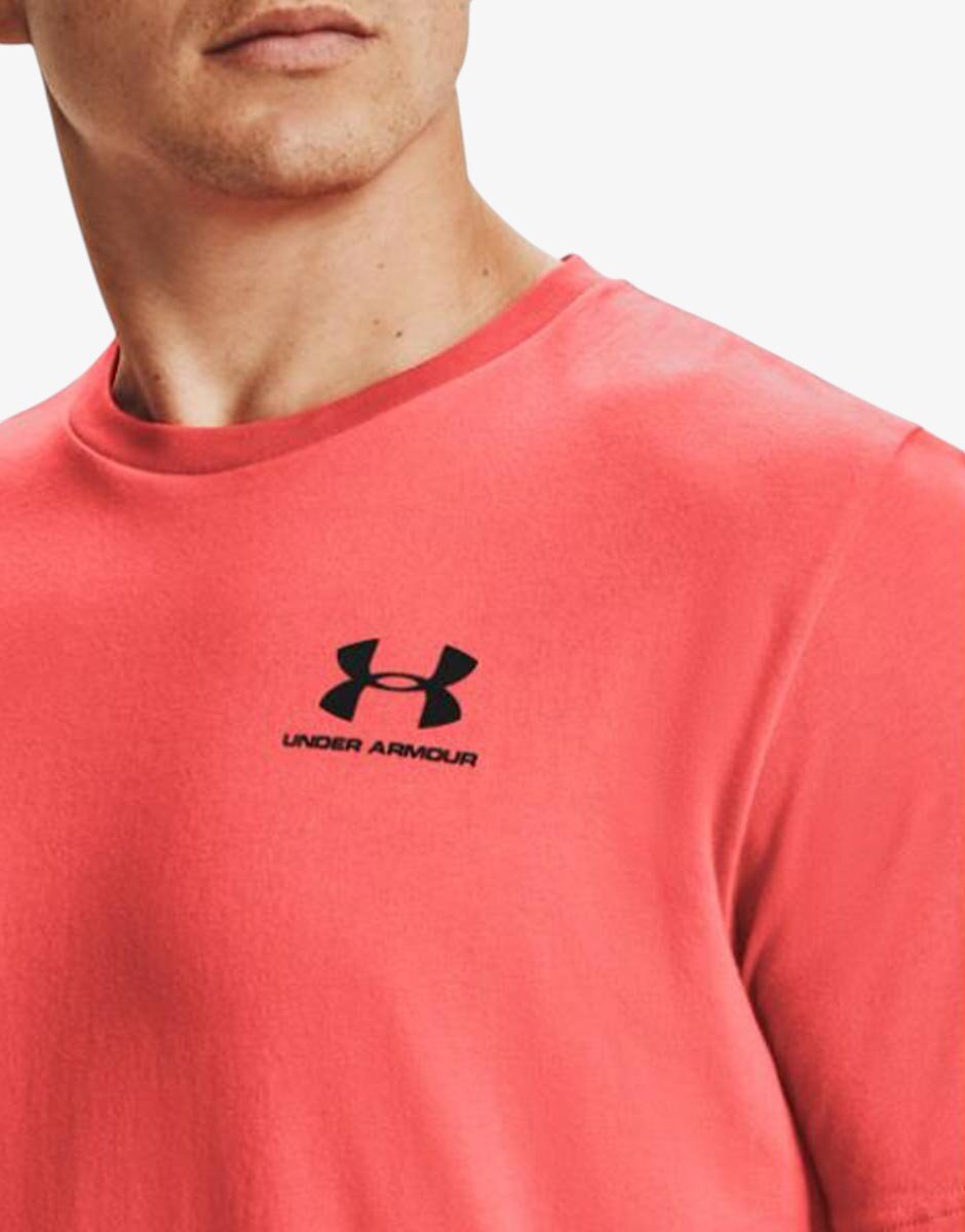 Under Armour Left Chest Lockup Tee Orange