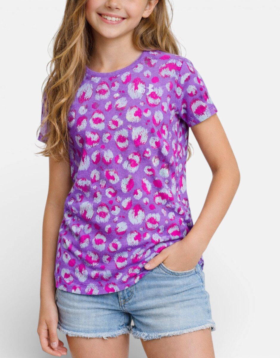 Under Armour Live Fierce Instinct Prnt Tee Purple