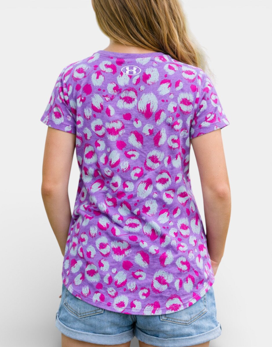 Under Armour Live Fierce Instinct Prnt Tee Purple