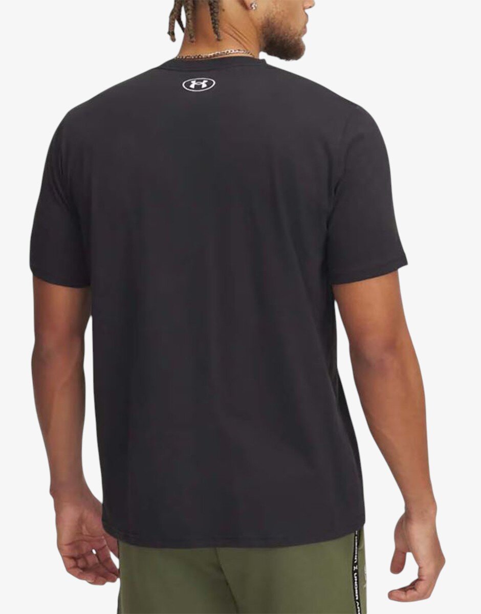 Under Armour M LC Strip Logo SS Black