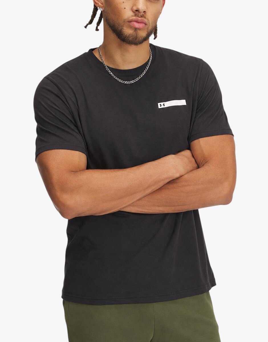 Under Armour M LC Strip Logo SS Black