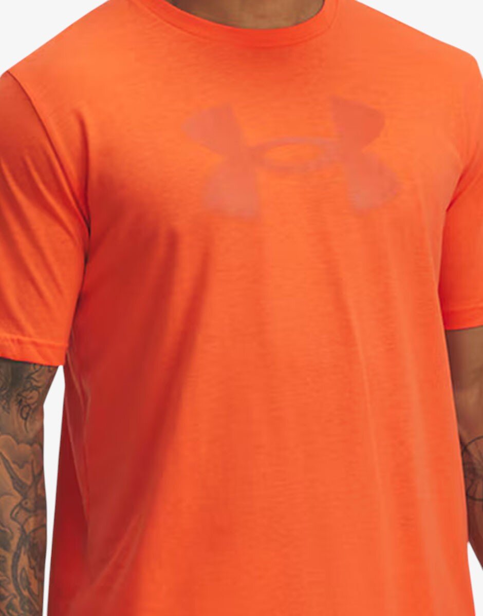 Under Armour Reflective Big Logo Ss Tee Orange