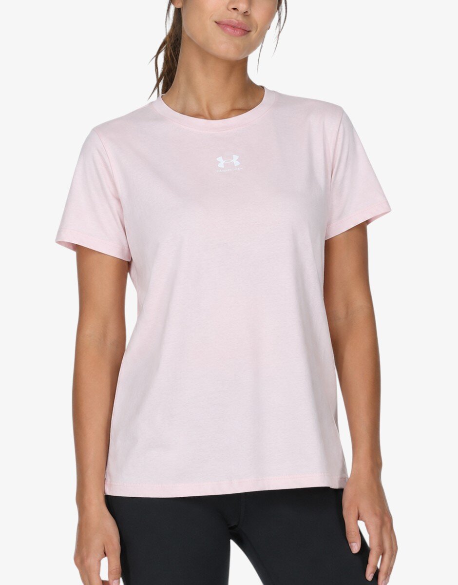 Under Armour Rival Core Tee Pink