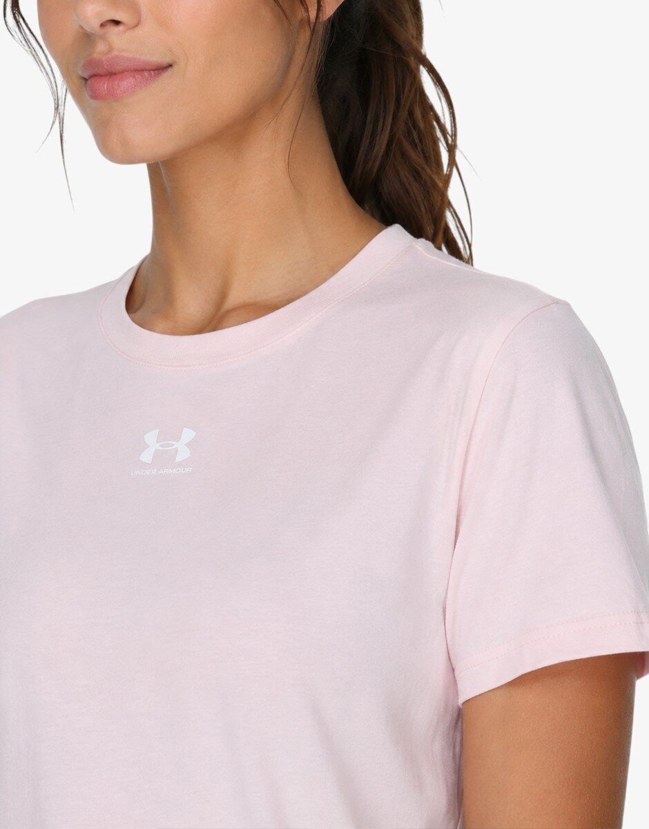 Under Armour Rival Core Tee Pink