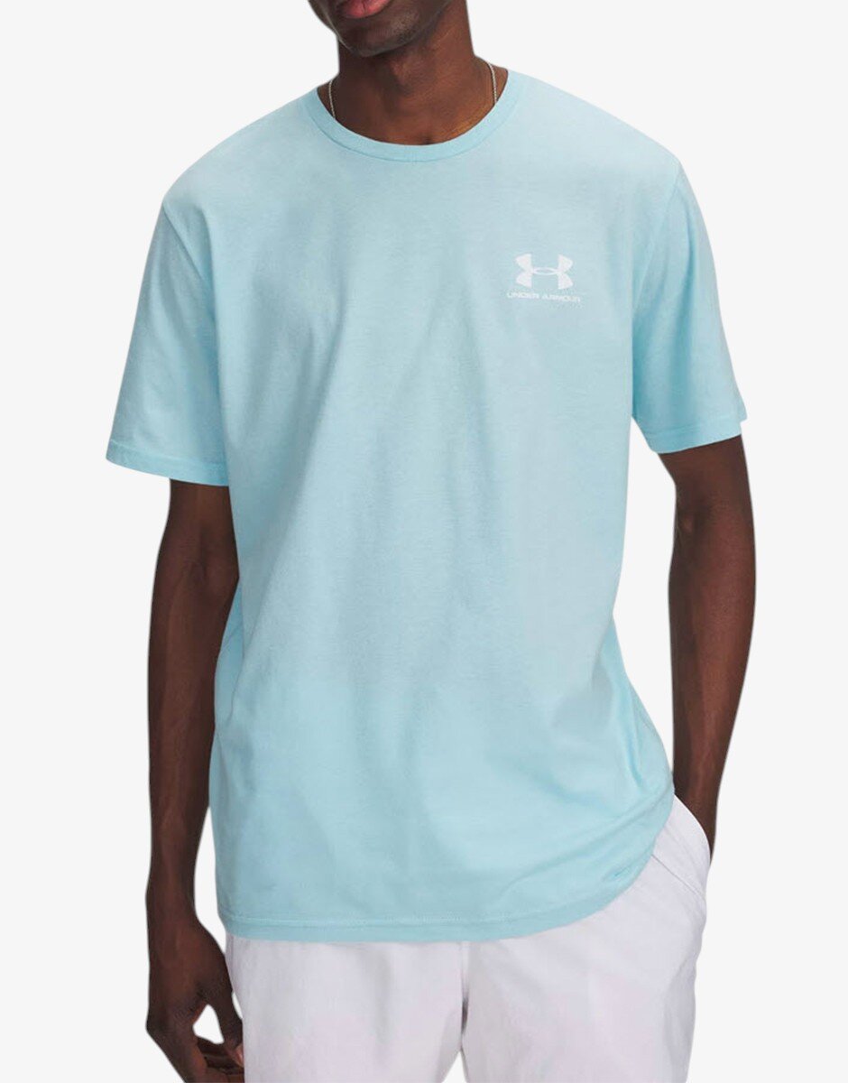 Under Armour Sportstyle Left Chest Ss Tee Blue/White