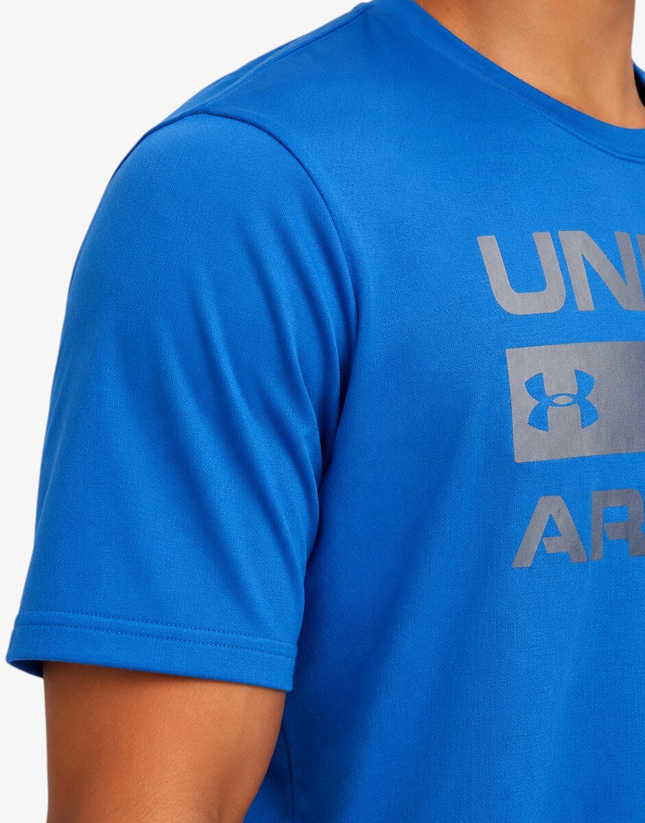 Under Armour Team Issue Wordmark Ss Men Tee Deep Blue