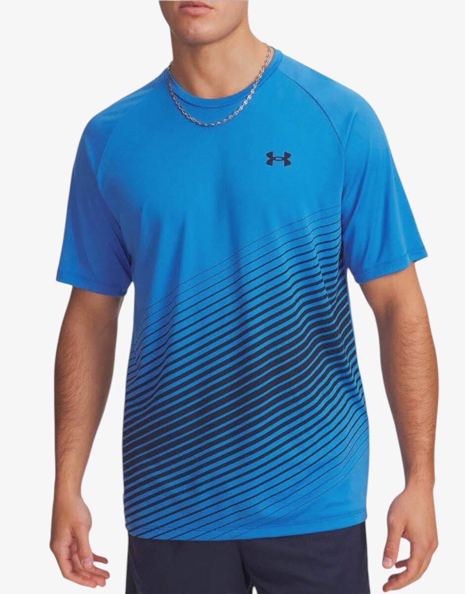 Under Armour Tech Fade Ss Тее Blue