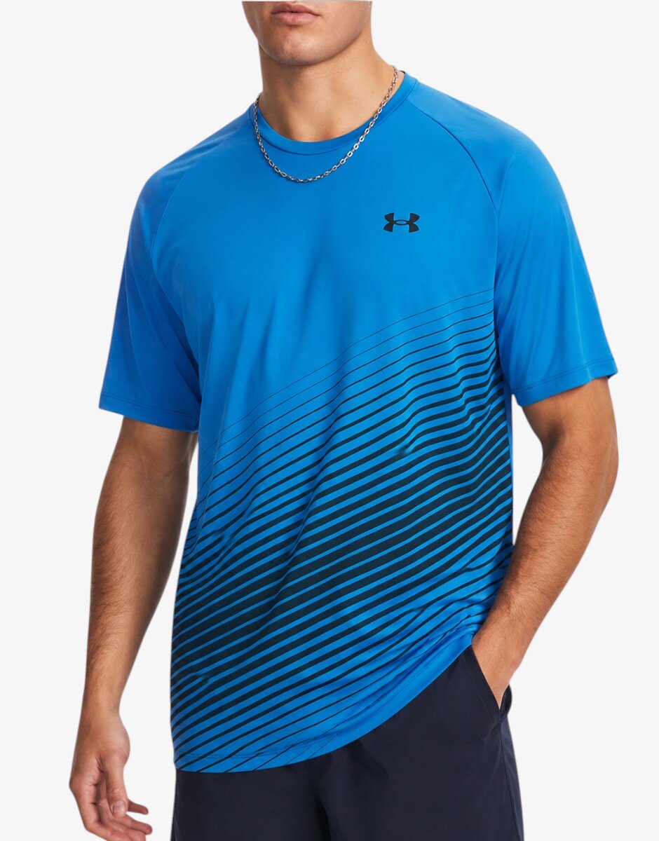 Under Armour Tech Fade Ss Тее Blue