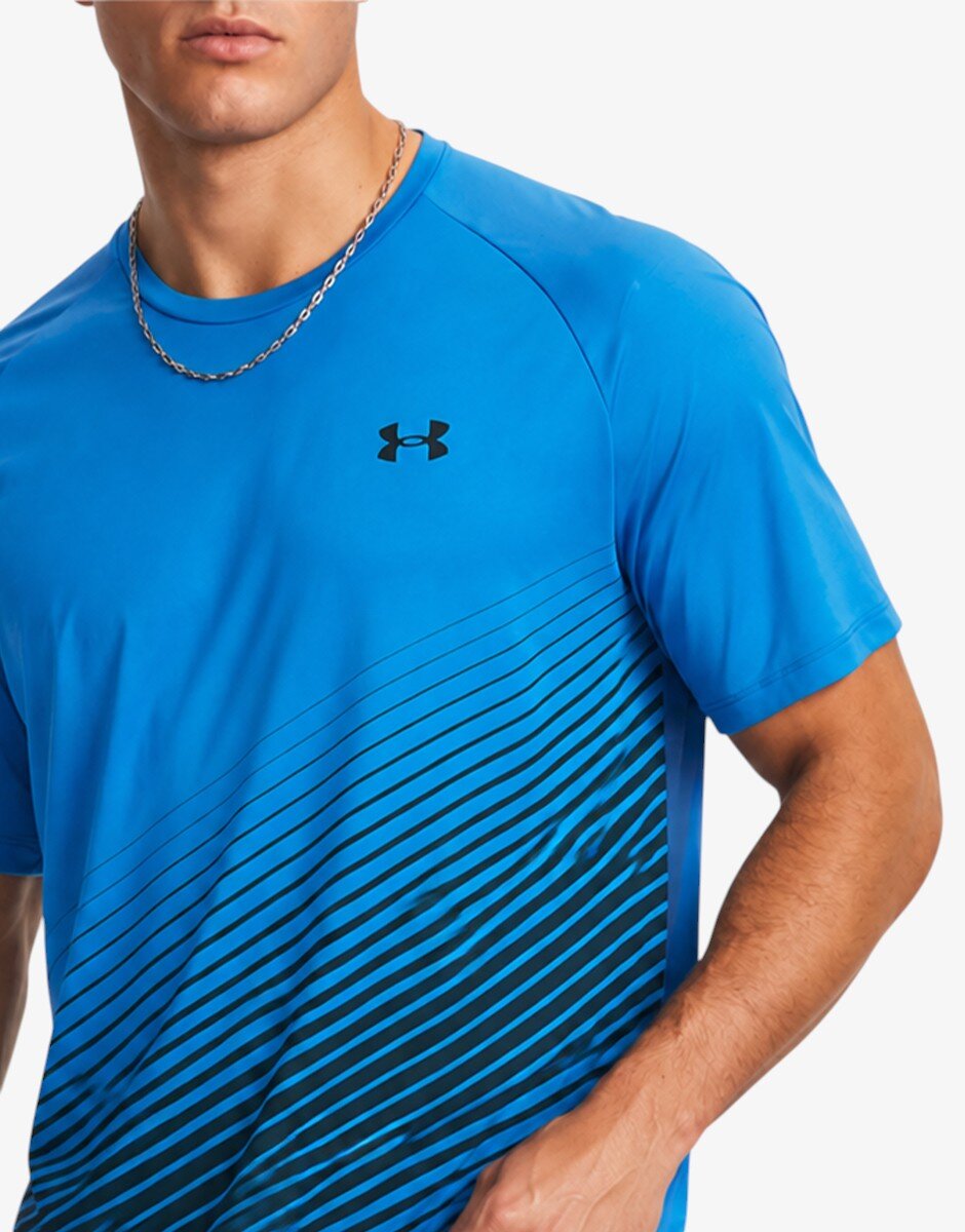 Under Armour Tech Fade Ss Тее Blue