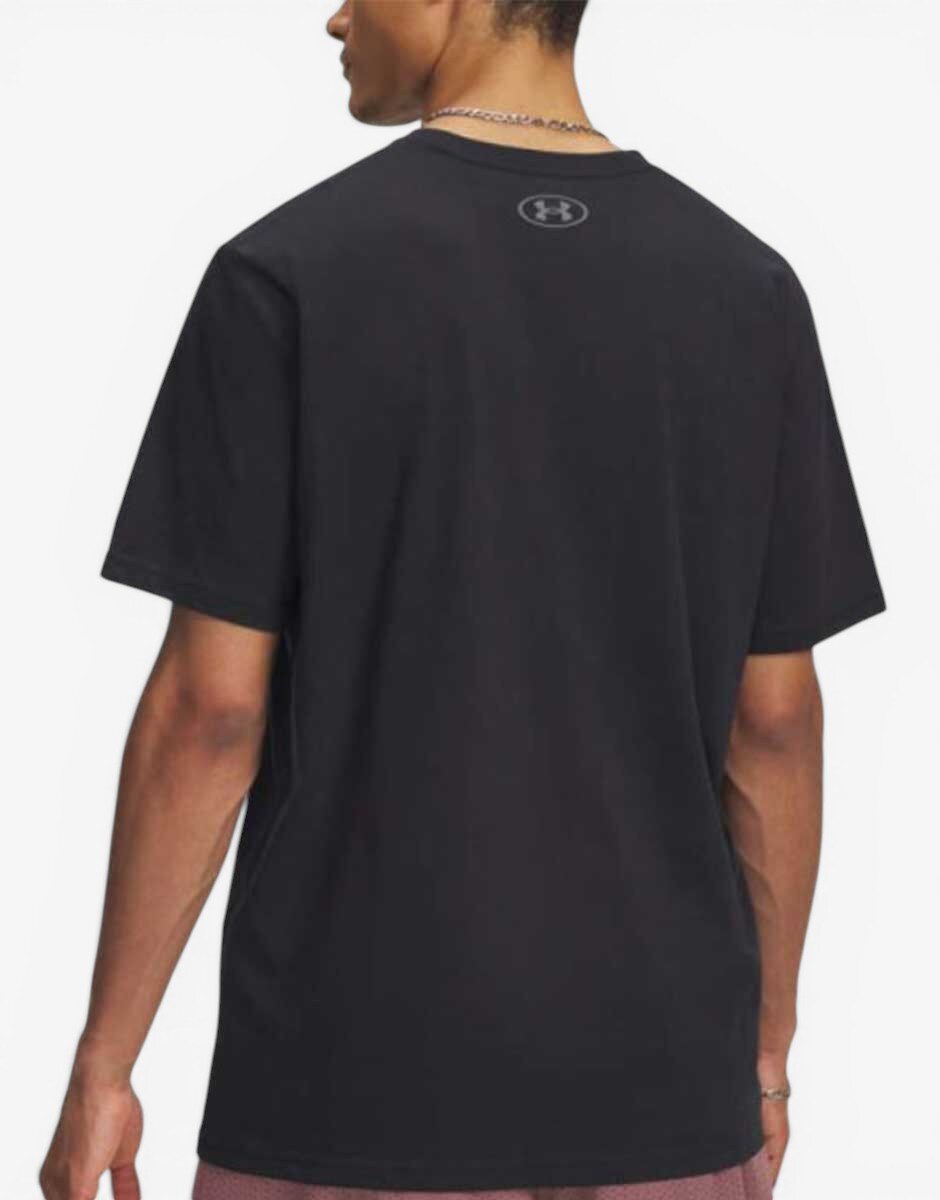 Under Armour Triple Stack Left Chest Logo Tee Black