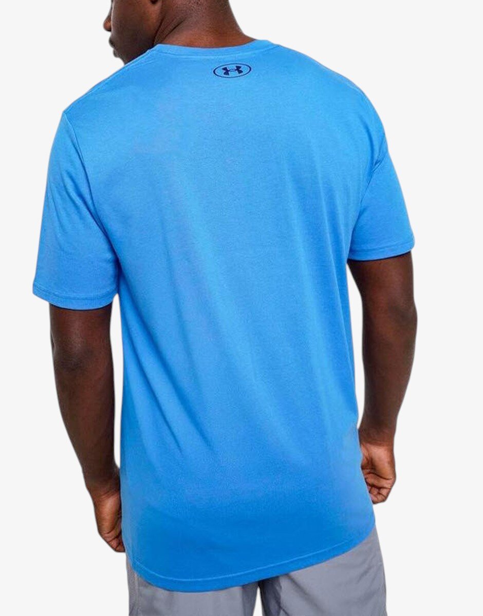 Under Armour Triple Stack Logo Ss Deep Blue