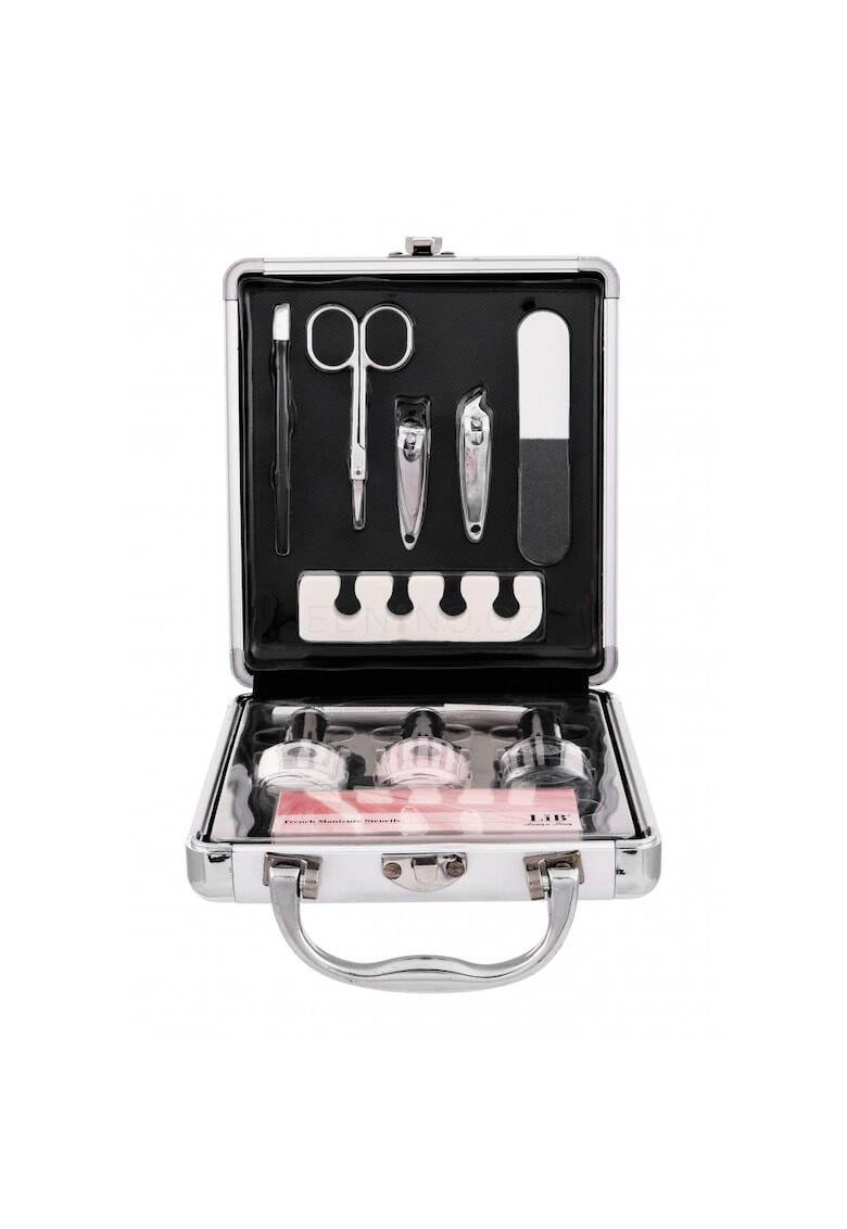 2K Комплект Basic Manicure Train Case 10 части - Pepit.bg