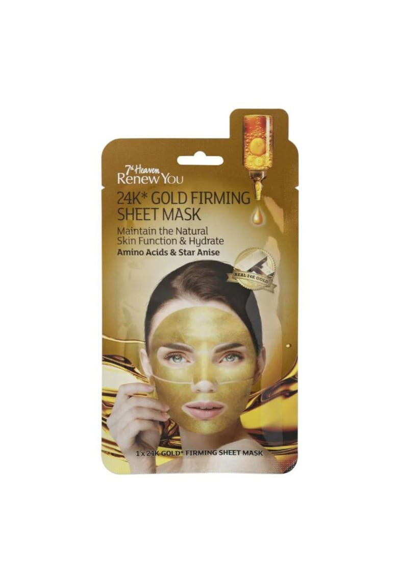 7th Heaven Маска Renew You 24k Gold firming sheet mask - Pepit.bg