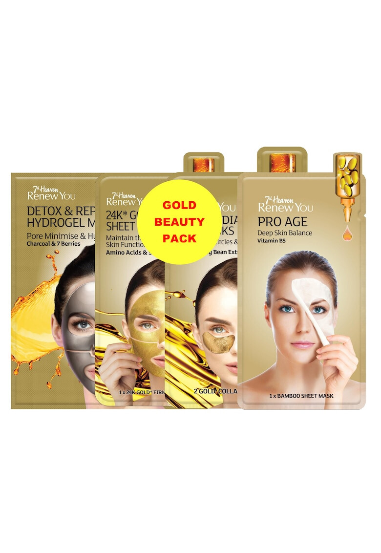 7th Heaven Маска за лице за хидратиране Gold Beauty Pack Gold - Pepit.bg