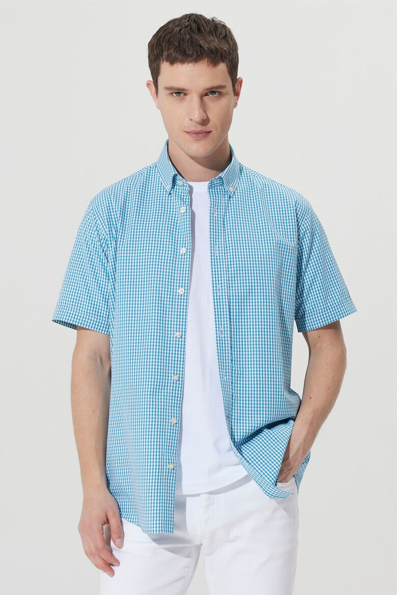 AC&Co Карирана риза Oxford - Pepit.bg