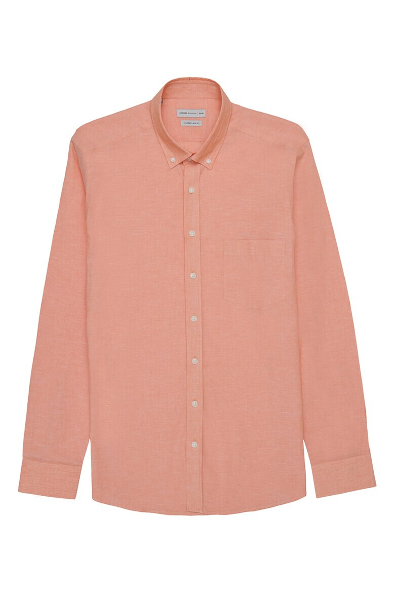 AC&Co Риза Oxford с лен - Pepit.bg
