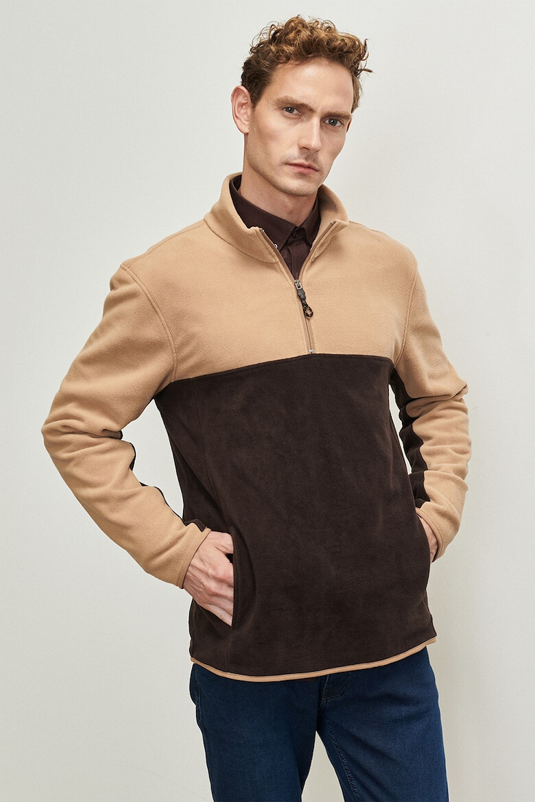 AC&Co Суитшърт с къс цип - Pepit.bg