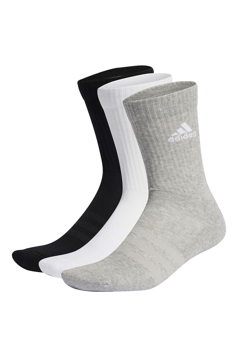 adidas Performance Унисекс дълги чорапи с рипс - 3 чифта - Pepit.bg
