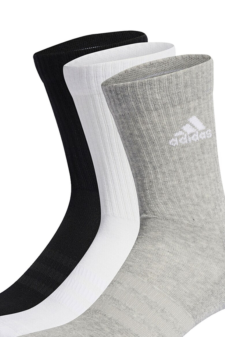 adidas Performance Унисекс дълги чорапи с рипс - 3 чифта - Pepit.bg