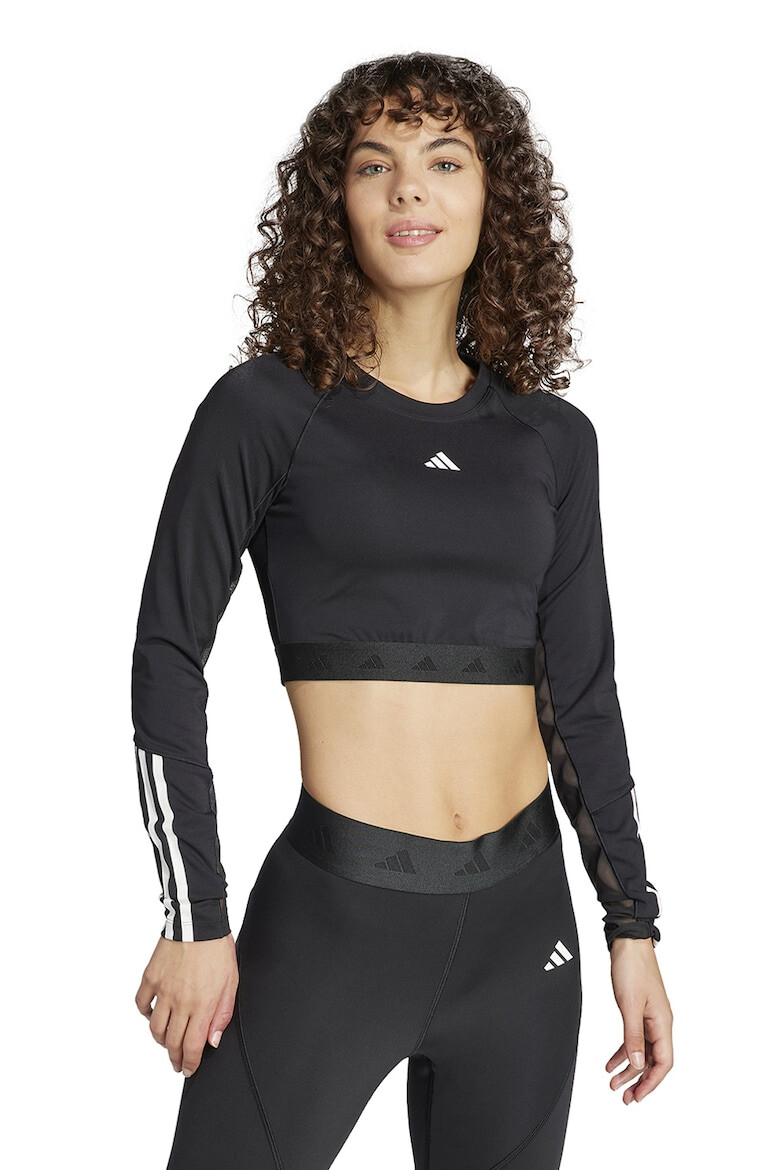 adidas Performance Фитнес блуза Hyperglam с ръкави реглан - Pepit.bg