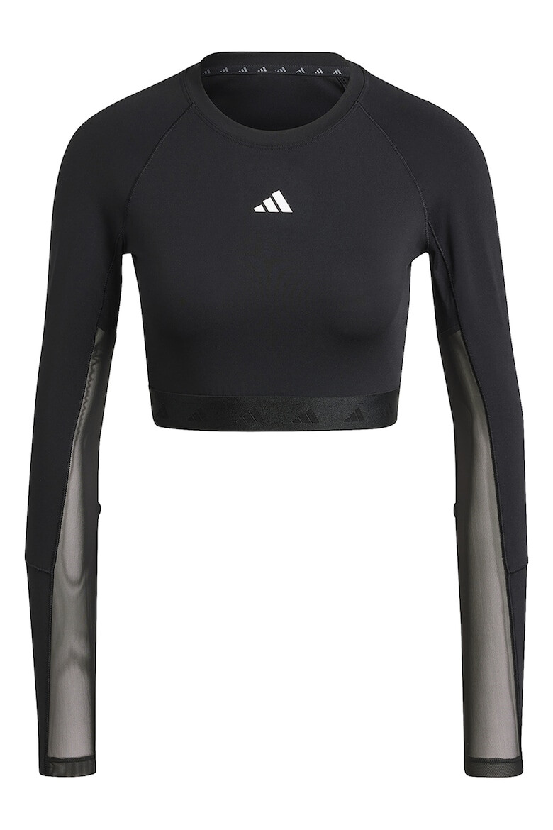 adidas Performance Фитнес блуза Hyperglam с ръкави реглан - Pepit.bg