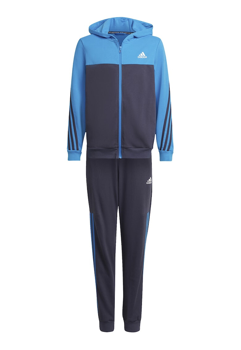 adidas Performance Спортен екип с цип качулка и лого - Pepit.bg