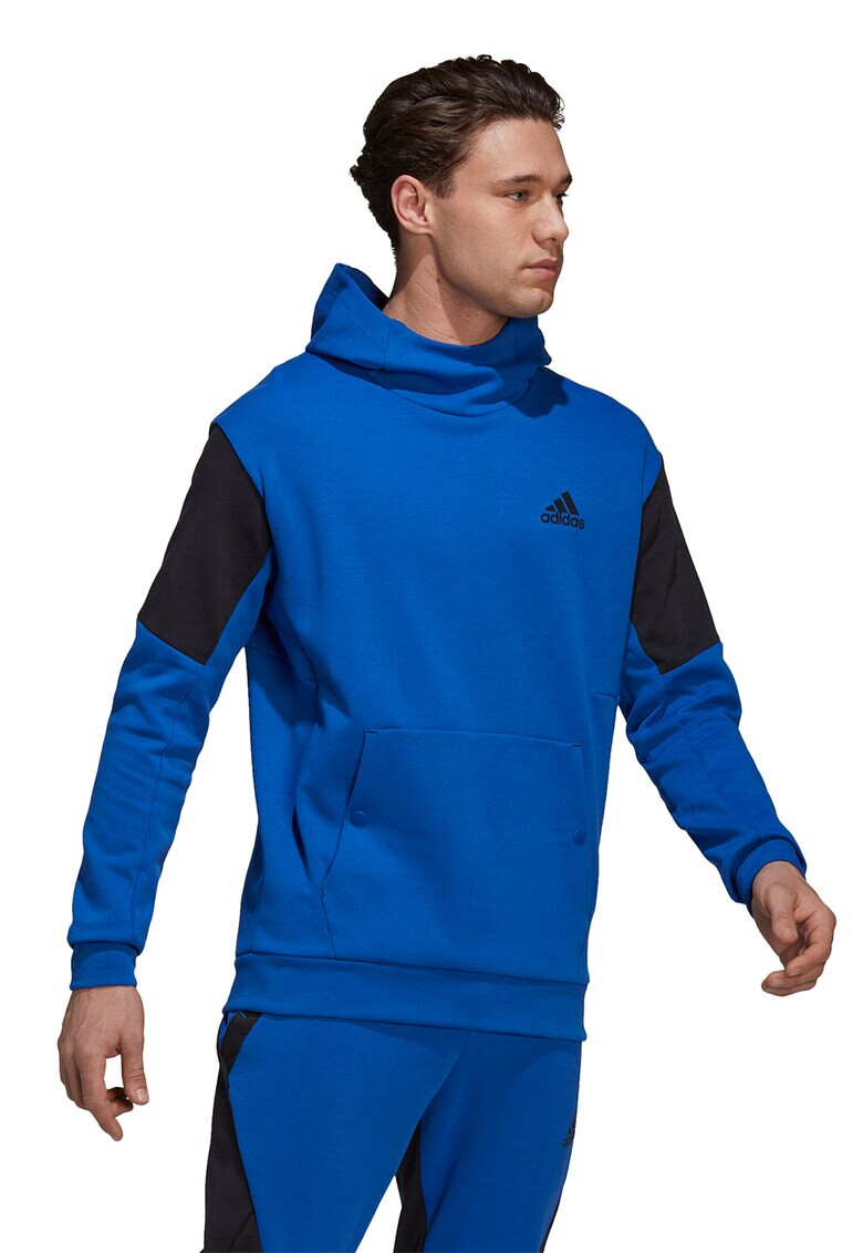 adidas Performance Фитнес худи Designed 4 Game с цветен блок - Pepit.bg