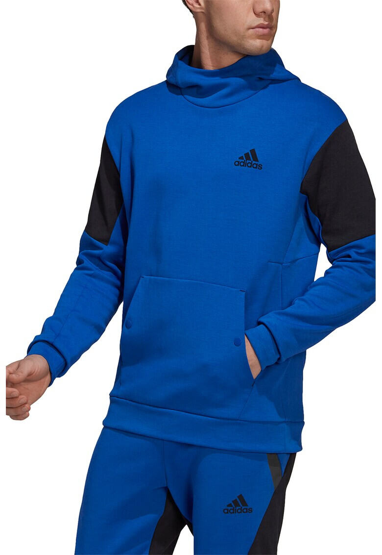 adidas Performance Фитнес худи Designed 4 Game с цветен блок - Pepit.bg