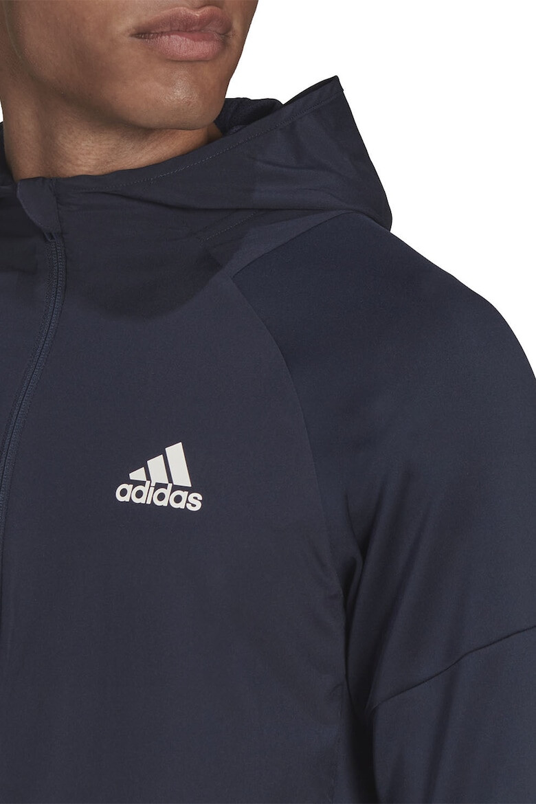 adidas Performance Фитнес худи по тялото с цип - Pepit.bg