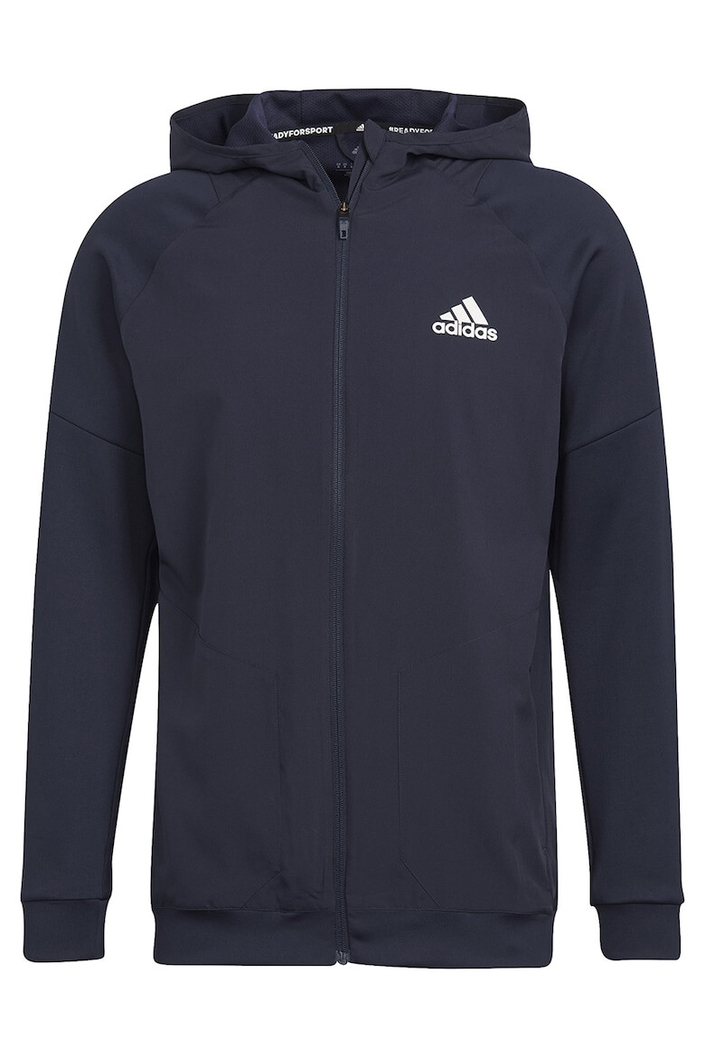 adidas Performance Фитнес худи по тялото с цип - Pepit.bg