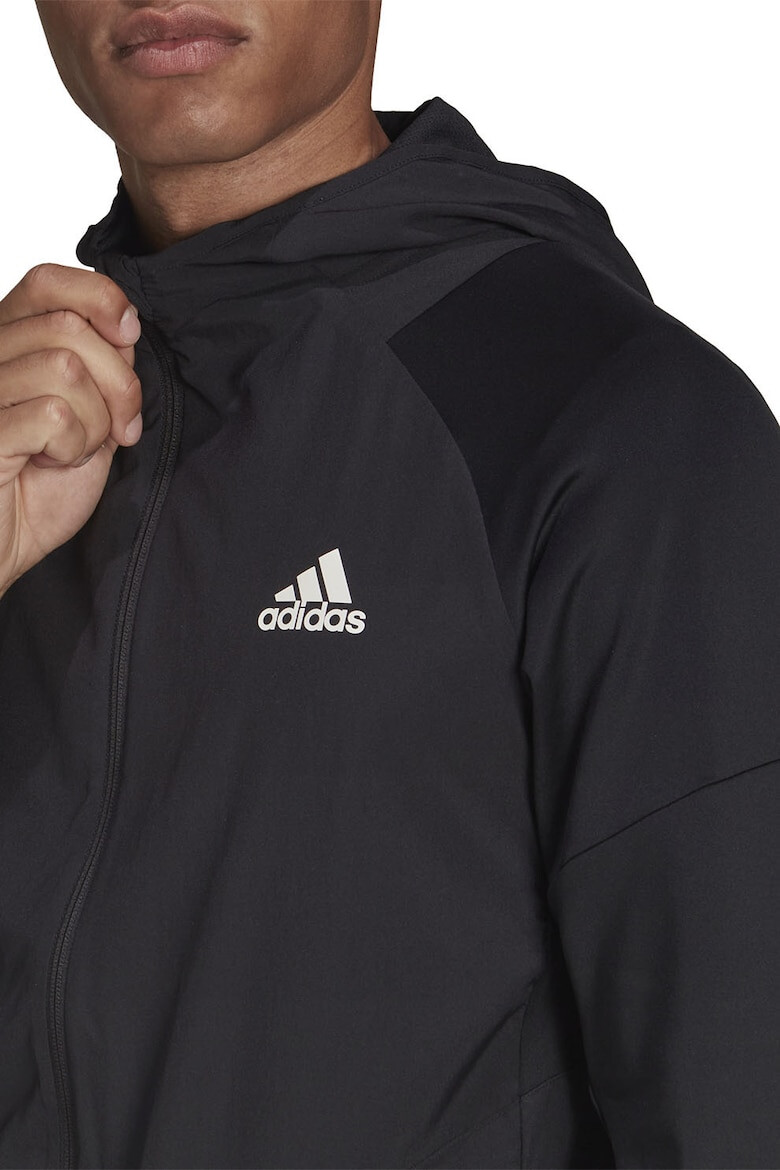 adidas Performance Фитнес худи по тялото с цип - Pepit.bg