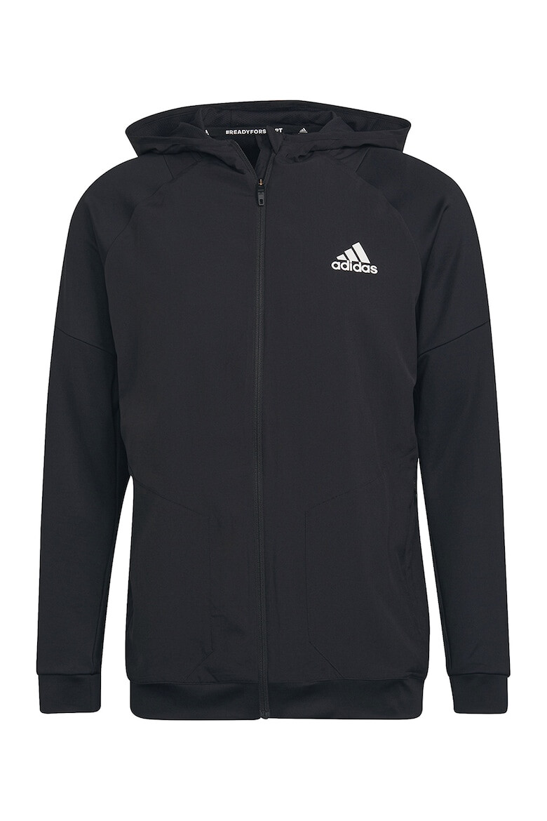 adidas Performance Фитнес худи по тялото с цип - Pepit.bg