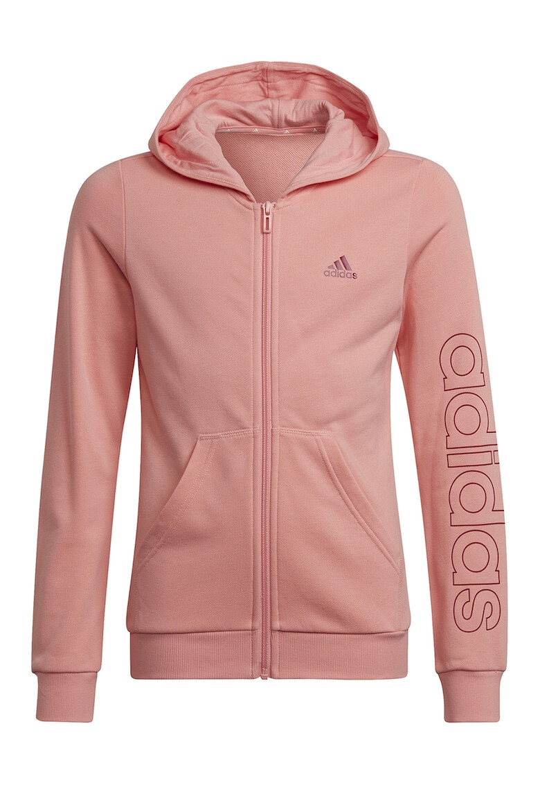 adidas Performance Фитнес худи с цип и лого - Pepit.bg
