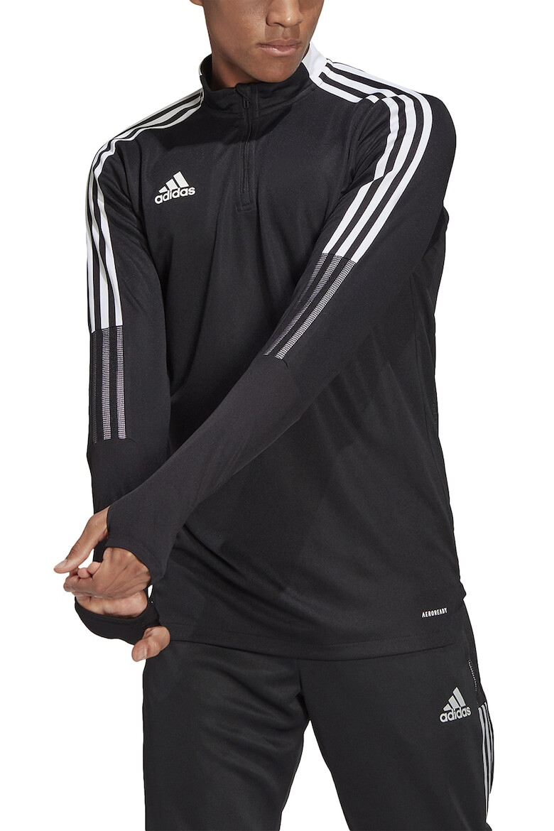 adidas Performance Футболен суитшърт Tiro21 с къс цип - Pepit.bg