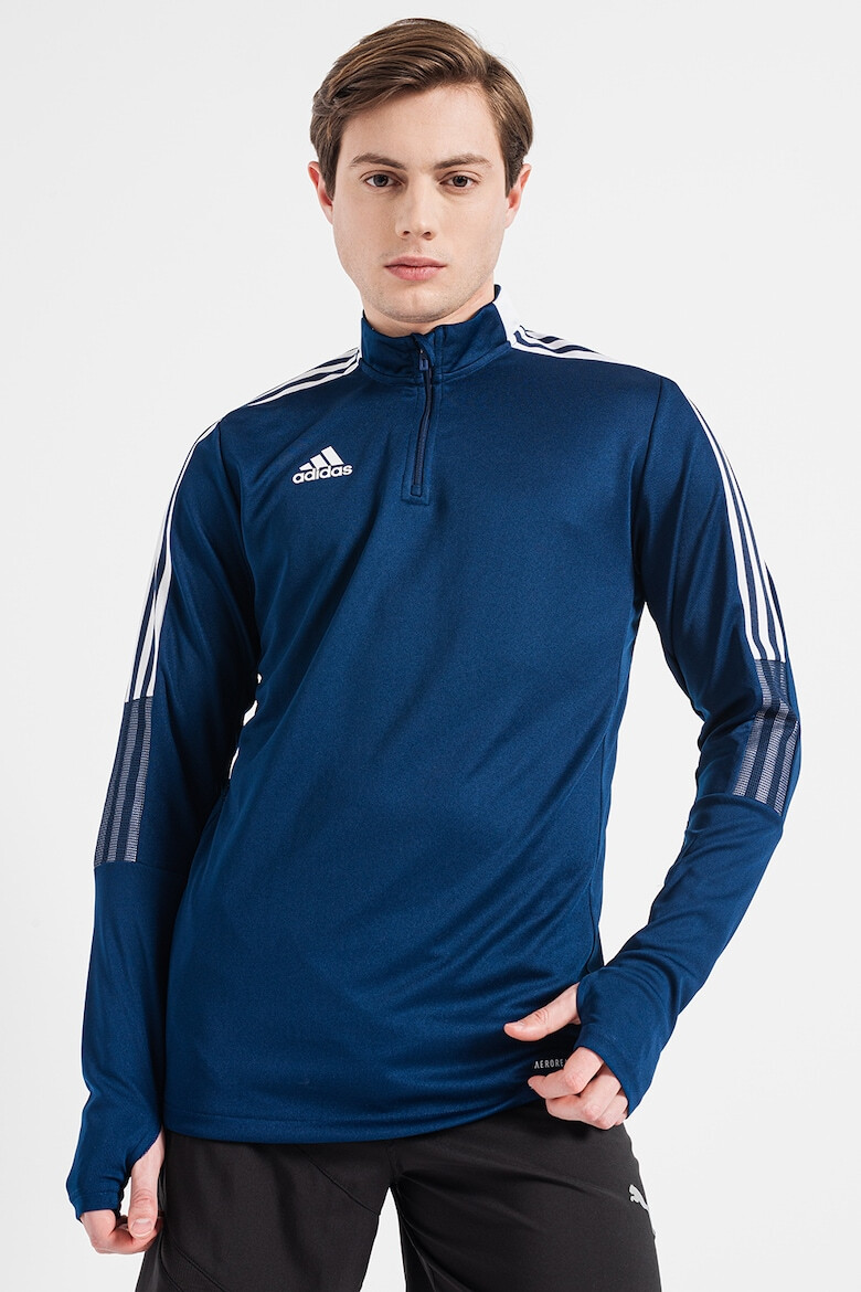 adidas Performance Футболен суитшърт Tiro21 с къс цип - Pepit.bg