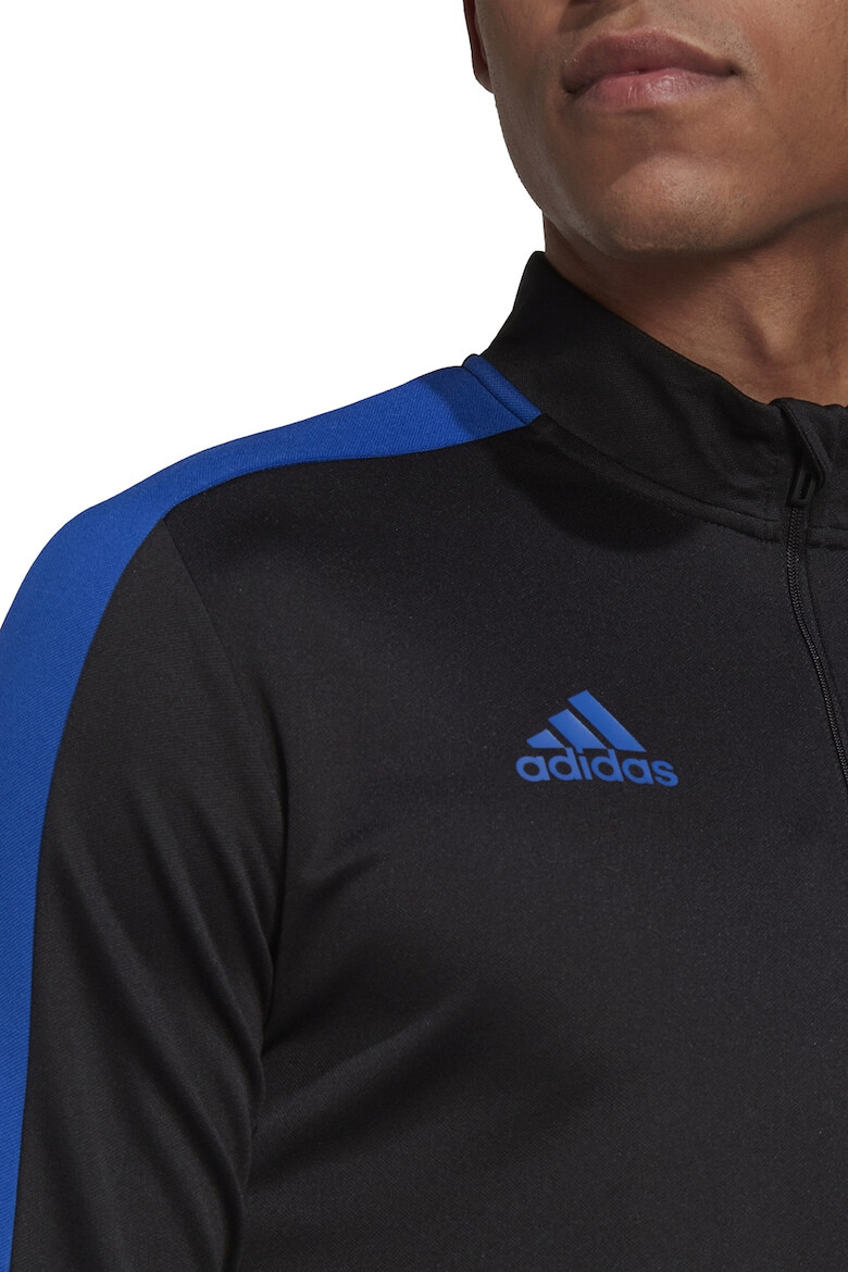 adidas Performance Футболна блуза с къс цип и лого - Pepit.bg