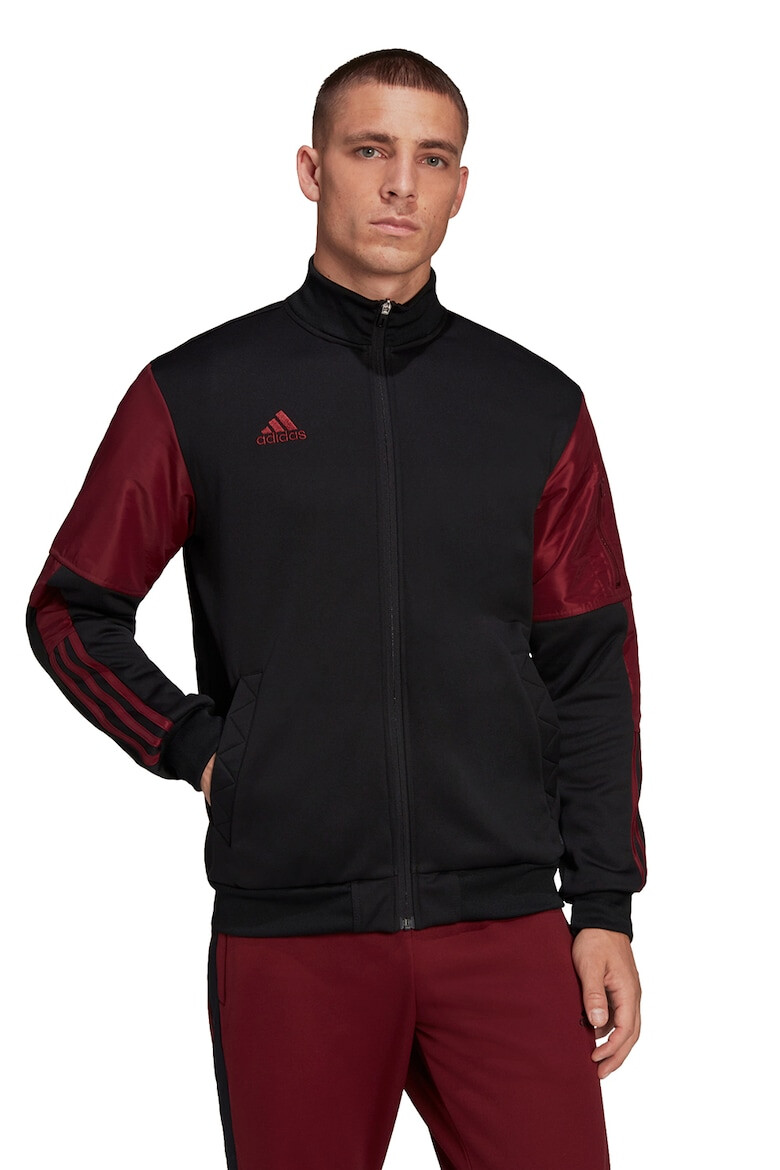 adidas Performance Футболна блуза Tiro с цип в цветен блок - Pepit.bg