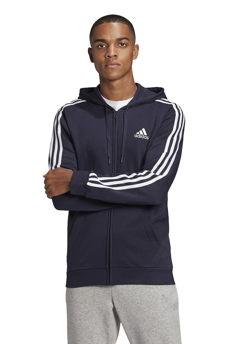 adidas Sportswear Худи Essentials с цип и 3 ивици - Pepit.bg