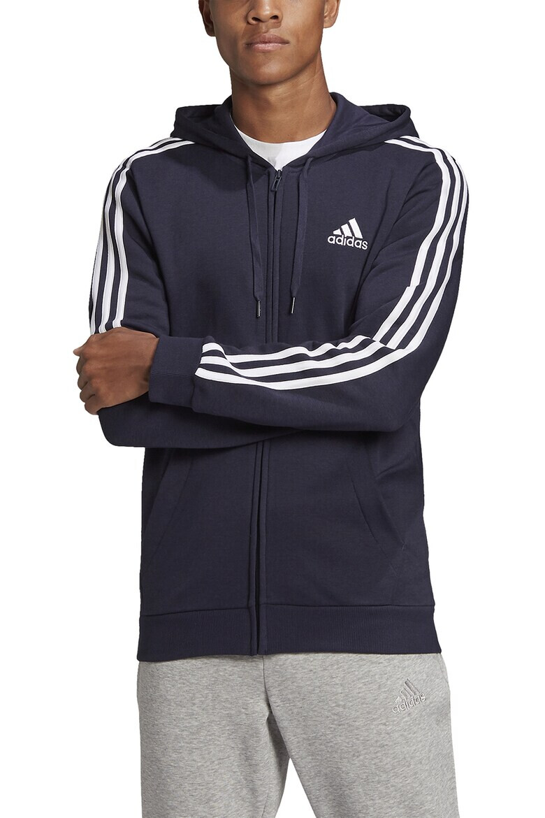 adidas Sportswear Худи Essentials с цип и 3 ивици - Pepit.bg